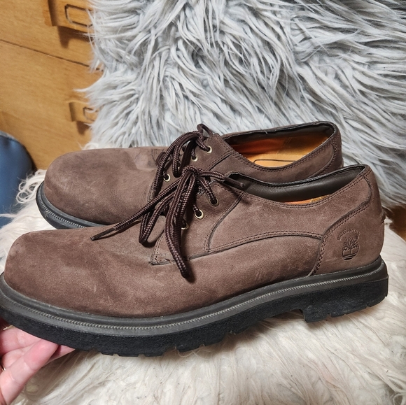 Timberland/ Men's Brown Leather Shoes - Picture 1 of 7